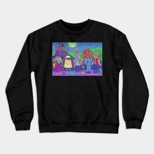 Halloween spooky creatures Crewneck Sweatshirt